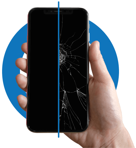  yarısı Kırılmış Apple 11 Pro fotoğrafı